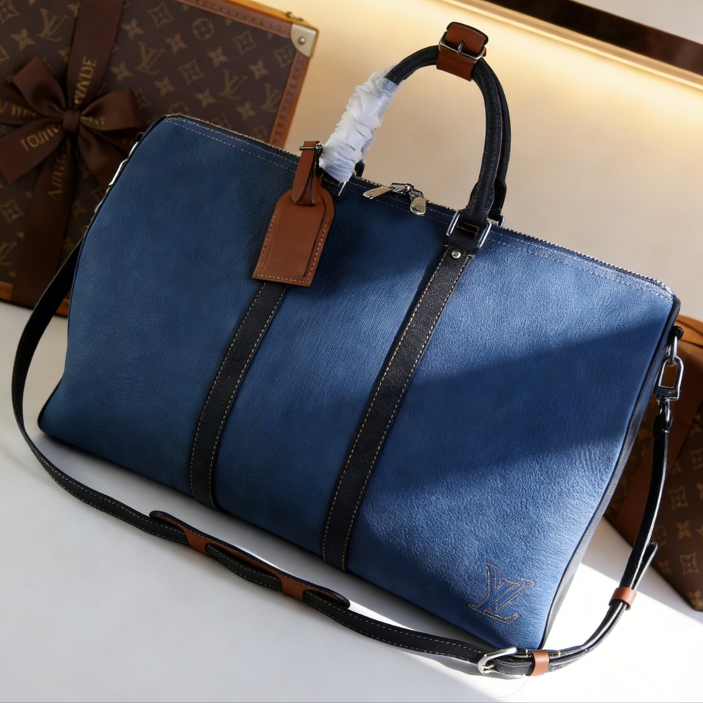 <AUTHENTIC>Louis Vuitton Leather Travel Bag - Picture 6 of 6